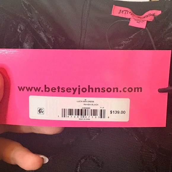 NWT Betsey Johnson "Lucia" mini dress - Picture 5 of 7